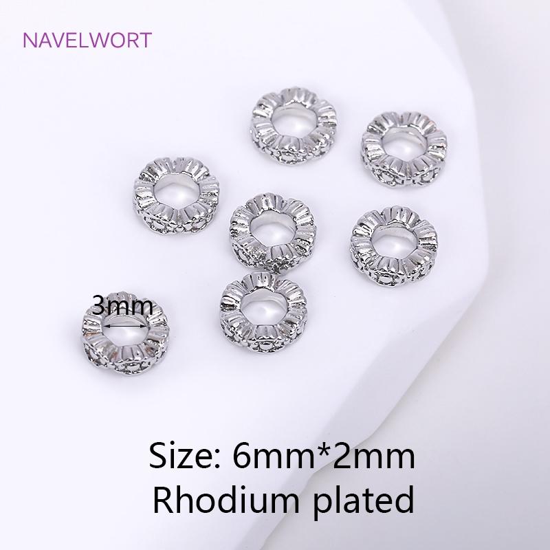 

18K Gold Plated Irregular Spacer Bead For Bracelet Necklace Making Fittings,Supplies For Jewelry,DIY Accessories Wholesale 10 pieces
