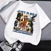 Italian Brainrot T-Shirt Kids Cartoon Anime Print Clothes Round Neck Basic Boys Tops Absorbent Casual Shirts Gift