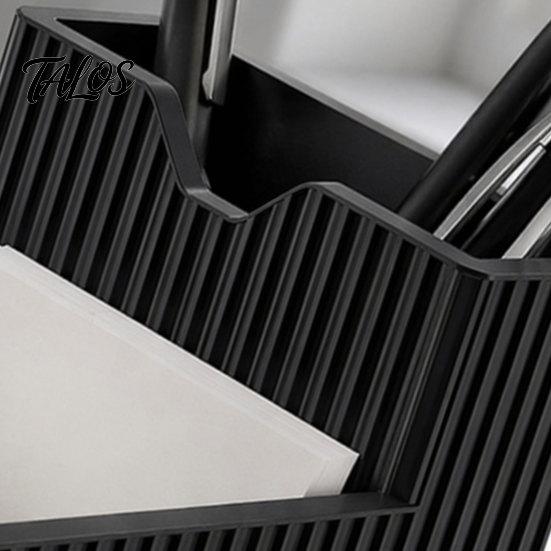 Stabiler Stiftehalter 3D-gedruckter Halter, 2-in-1 Ständer & Klebrige Desktop-Dekoration Notizblöcke Multifunktionaler Organizer für Zuhause Büro Arbeitszimmer Stabil