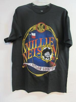 MERCHANDISE OFFICIELLE WILLIE NELSON OUTLAW COUNTRY BAND CONCERT MUSIQUE T-SHIRT Unisexe GRANDE TAILLE