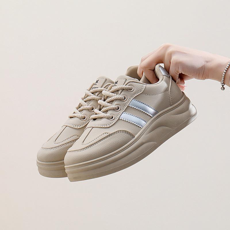 Autumn New Ins Breathable White Shoes Women's Low-Top Casual Board Shoes Platform Platform Shoes