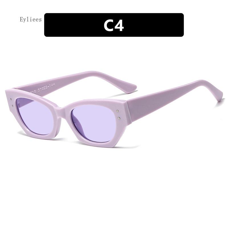 Fashion Sunglasses Classic Retro Cat Eye Glasses Women  Vintage Travel Small Rectangle Sun Glasses Female Eyewear Shade