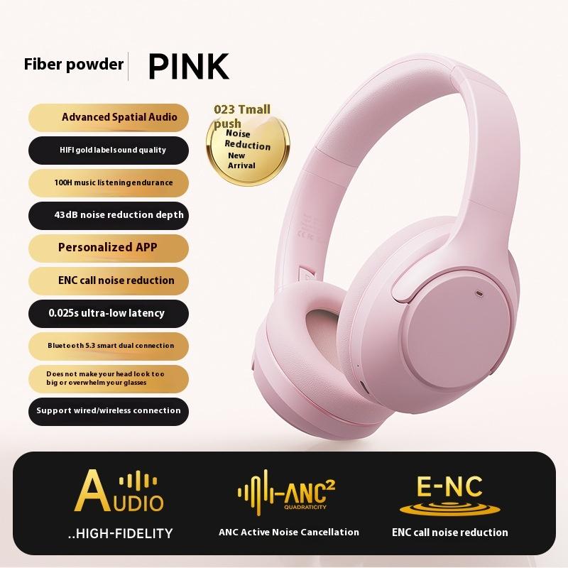 Wireless Bluetooth ANC Active Noise Cancellation Headset Computer Games Low Latency Noise Cancellation