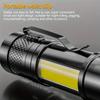 Mini Torch LED Rechargeable Flashlight Portable USB Charging Flashlight High Power Bank Camping Waterproof Long Range Lantern