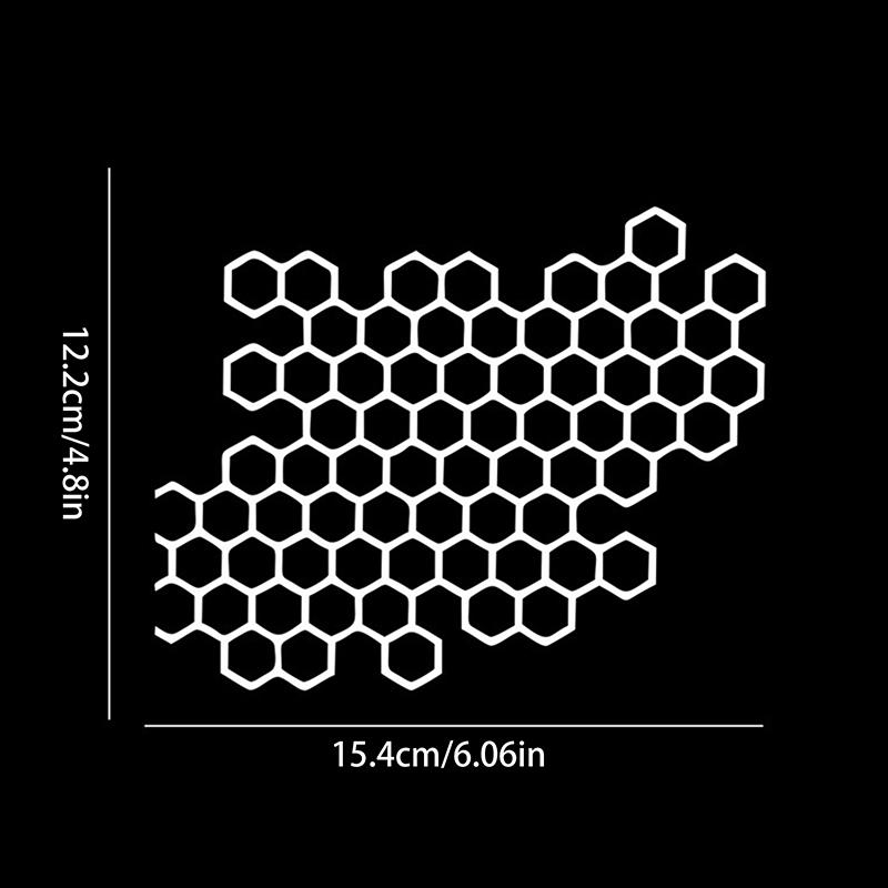 Motorcycle Sticker Honeycomb Helmet Decals Stickers Car Refit Creative Body Decoration Decals Waterproof Bumper Sticker