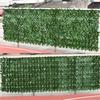 Artificial Hedge Plants Leaves Faux Ivy Grass Wall Backdrop UV-resistant Greenery Decor for Balcony Privacy Garden Patio Backyard Weatherproof