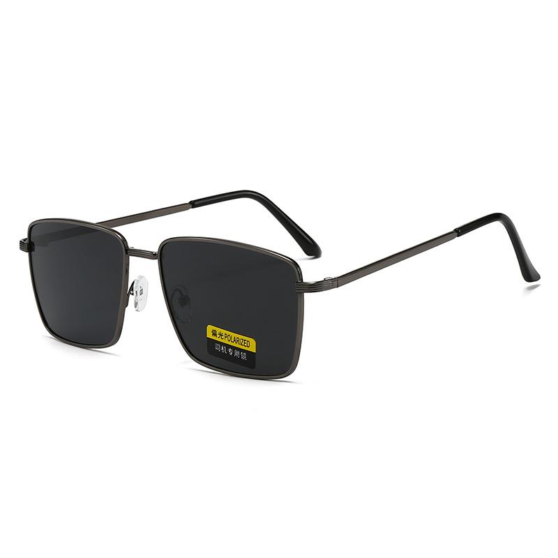Occhiali da Sole Polarizzati alla Moda Uomo Quadrati in Metallo Guida Viaggio Vintage Retro Per Donna Occhiali da Sole Parasole Occhiali da Vista Esterno UV400