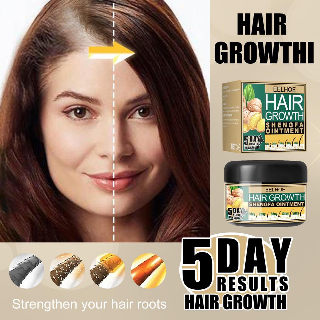 Creme de Cuidados com o Cabelo de Gengibre Crescimento do Cabelo Anticaspa Anti-coceira Massagem no Couro Cabeludo Estimula os Folículos Capilar Creme Suave para o Cabelo