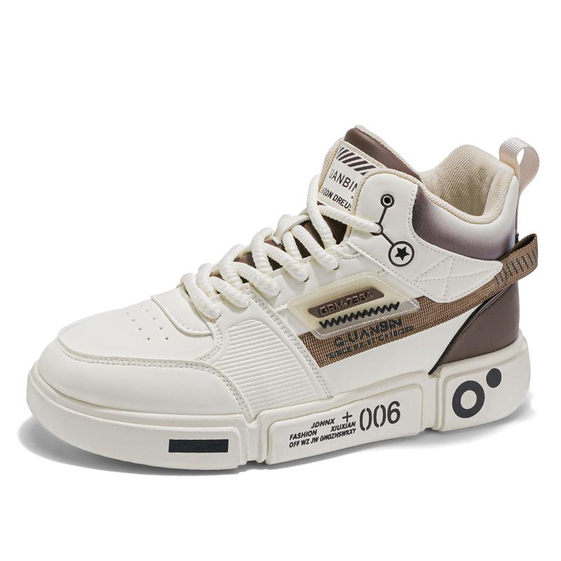 Fashion Sneakers Men Casual High Top Board Shoes Vulcanized Shoes Male Walking Sport Shoes Outdoor Sneakers Male Soft Sole Walking Shoes