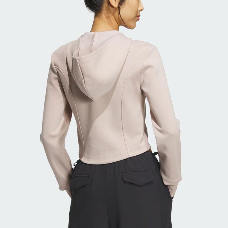 Adidas Originals Trefoil Corset Hooded Jacket Women Jackets Miracle-Grey Taupe-Brown IX1907