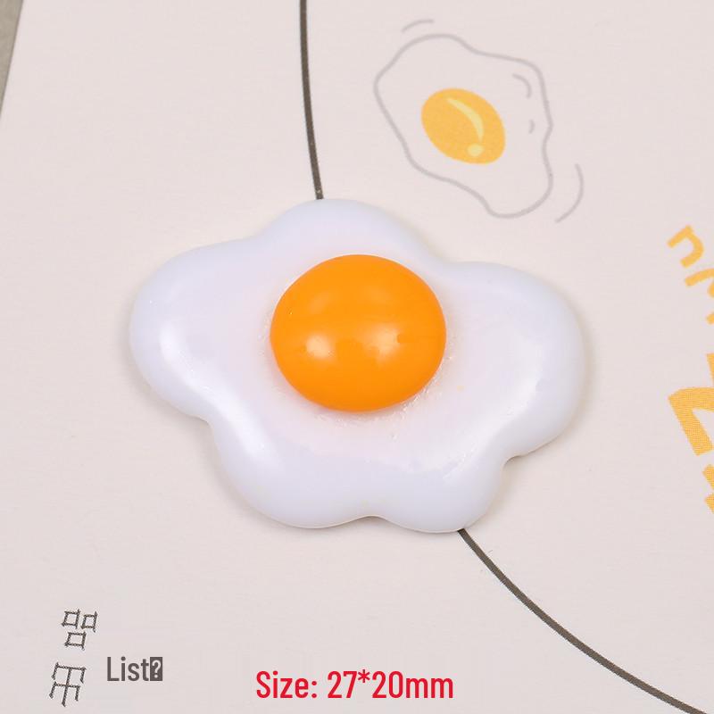 Resin Fried Egg Sandwich DIY Phone Case & Hair Clip Accessories
