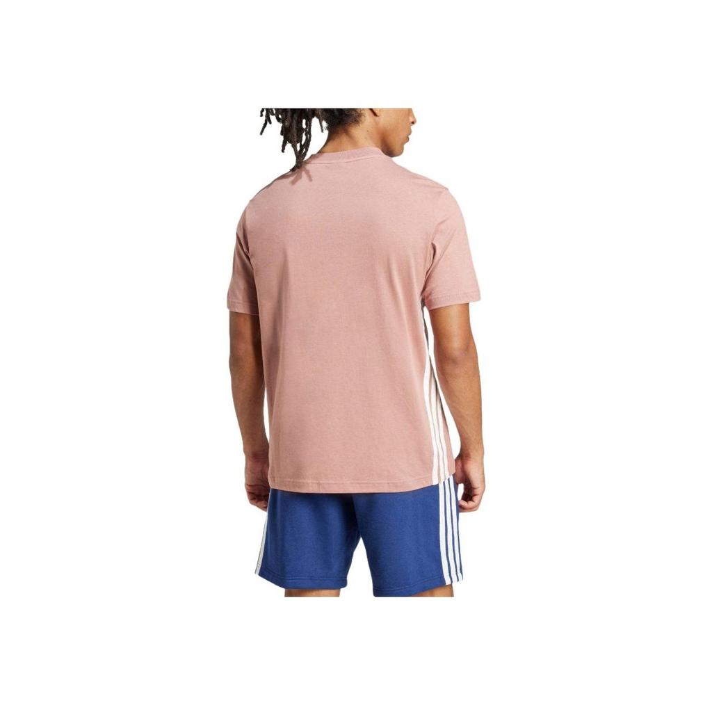 Adidas Essentials Sport Performance Comfortable Fashion Soft Crew Neck Pullover Short Sleeve T-Shirt Men T-Shirts Brown JE6395