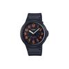 Casio STANDARD Series Men's Quartz Watch Waterproof Quartz Movement Resin Strap Japanese and Korean Watch Men's Watch Black Dial MW-240-4BJH
