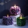 Fyrkantig Hortensia Aromaterapi Ljus Silikonform DIY Pionblomma Silikonform Kreativ Aromspridare Prydnad