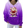 Christmas Hoodies For Women Funny Cute Printed Holiday Sweatshirt Winter Oversized Pullover Tops