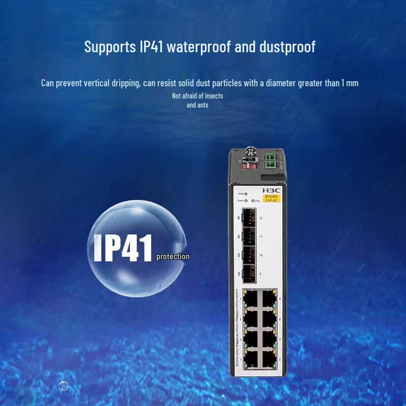 H3C IE4300-12P-AC Industrial DIN-Rail Switch