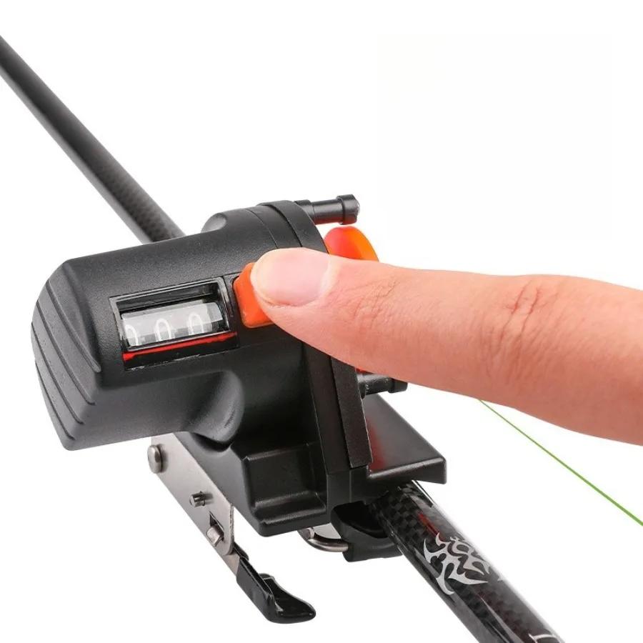 Digital Line Counter for Raft & Sea Fishing - Length Measuring Tool for Lure Rods, Reels & Fishing Lines