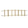 Natural Wooden Bird Ladder Climbing Toy for Small To Medium Birds Parrot Perch Hanging Ladder with Metal Hooks Durable Safe Material
