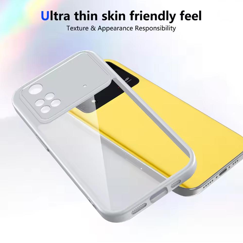 Etui do Xiaomi Poco M4 Pro 4G Etui na telefon Poco M4 Pro 4G Pokrowiec Poduszka powietrzna Odporne na wstrząsy Silikonowy zderzak Przezroczyste Matowe tylne etui Twarde