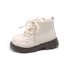 New Girl Winter Boots Solid Color Glossy Children's Snow Boot Causal Versatile Warm Kids Fashion Ankle Cotton Boots Side Zipper