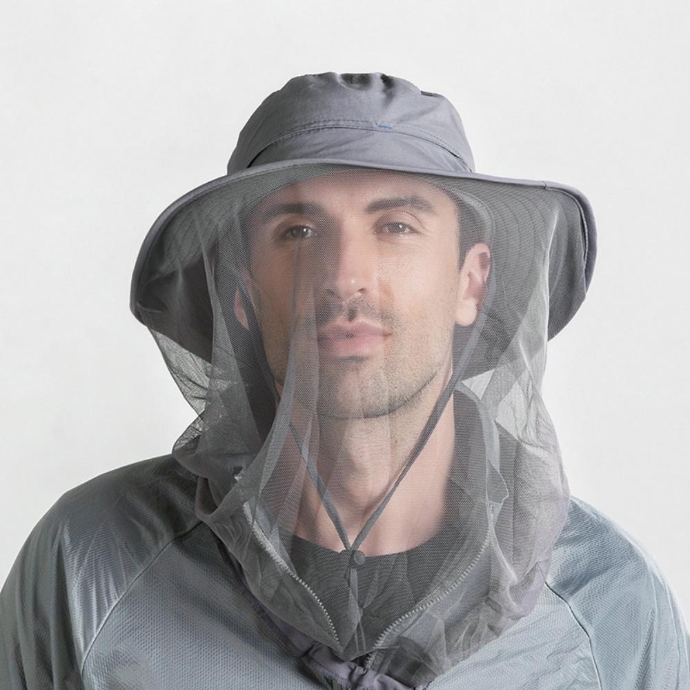 Cap Outdoor Anti Mosquito Hats for Men Mesh Head Net Face Protector Travel Camping Healthy Care Caps