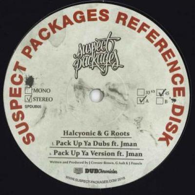 12-Zoll-Schallplatte HALCYONIC, G ROOTS - Rough Cut; Version / Pack Up Ya Dub SPDUB05 Verdächtiges Paket 2018 Europa Reggae, Ska & Dub