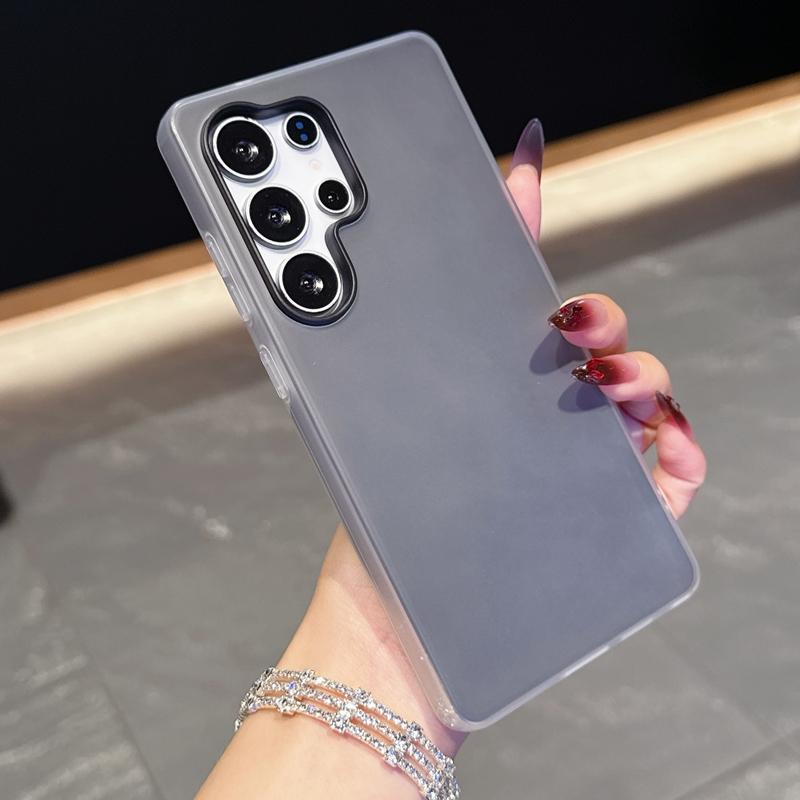 Color Candy Jelly Phone Case for Samsung Galaxy S23 S20 S21 S25 S24 FE S22 Plus S25 Ultra Protector 2 In 1 Hard Shockproof Cover