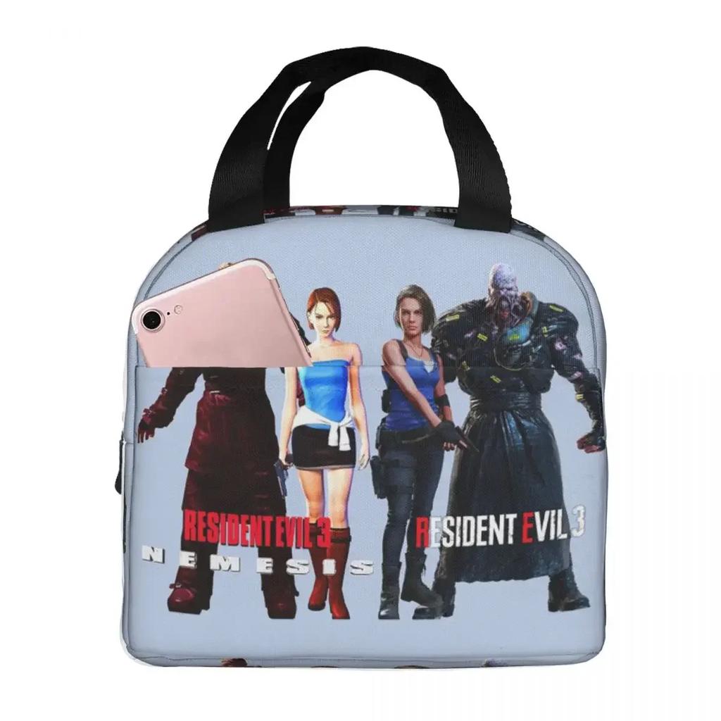 Resident Evils 3 Nemesis V1 Insulated Lunch Bag for Women Kids Portable Food Boxes Thermal Lunch Box Tote