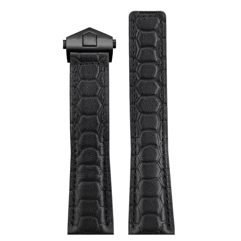 22mm Cowhide strap For Heuer F1 Racing WatchBand Aquaracer 300 Folding Buckle Carrera Watch Belt TAG Heuer men Watch Strap Brace