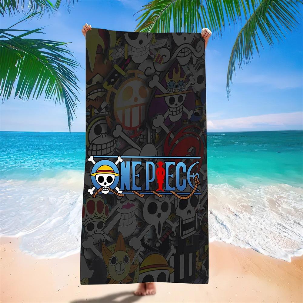 New Anime Character Printed Microfiber Beach Towel Quick Dry Water Absorbent Bath Towel