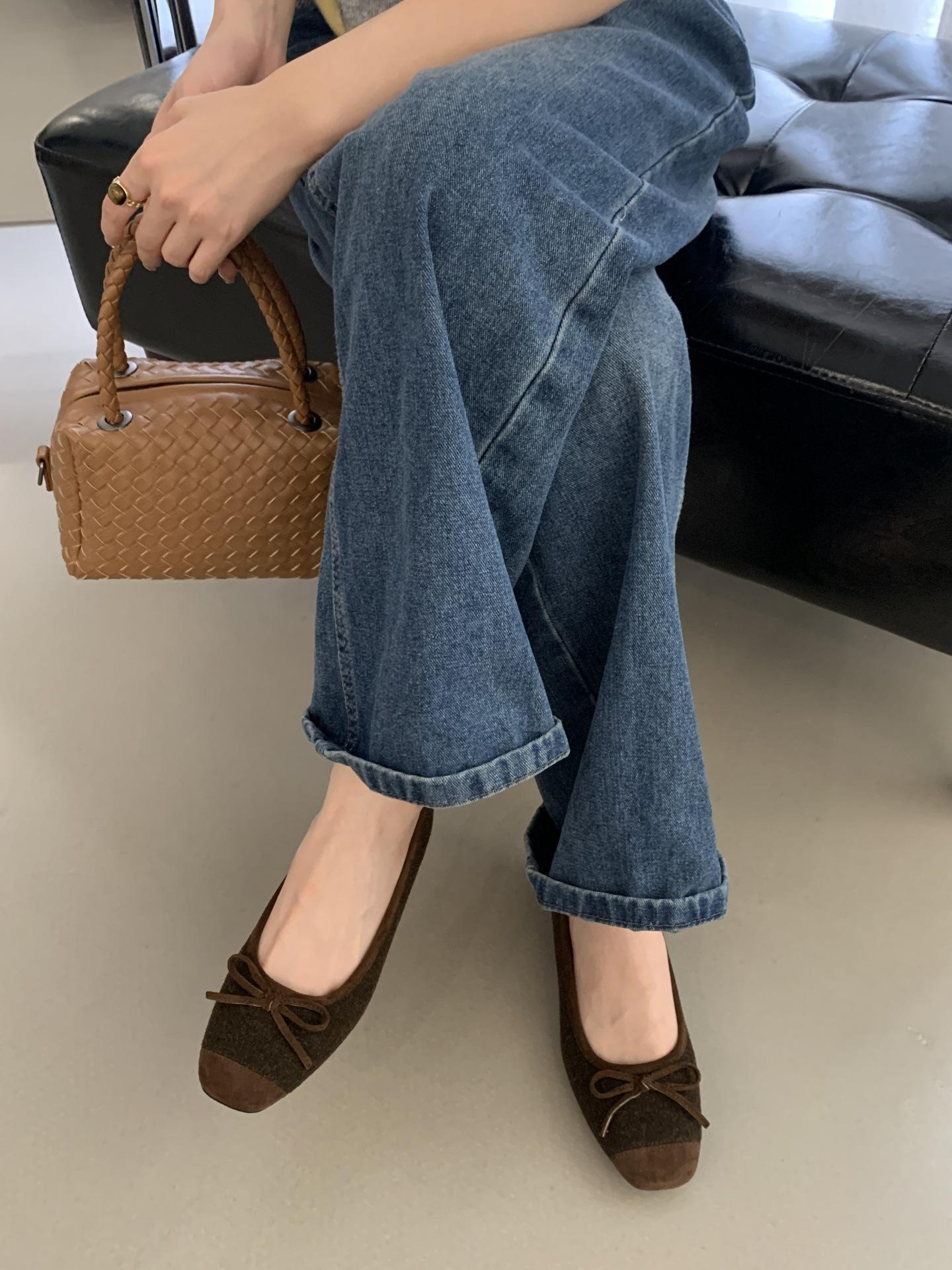 

FengLiDa inner height increase 2025 autumn French retro square head Mary Jane shoes women s color matching single shoes high heels women 39