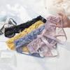 Sexy Transparent G-strings For Women Lace Lingerie Panties Solid Bowknot Underwear Plus Size Ladies Transparent Pantys Super Com