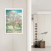 MISITU Jigsaw Puzzle Micro Pieces 1000 Vincent van Gogh Blossoming Peach Tree Landscape Art Painting Masterpiece Flowers Trees Plants Gift Birthday x
