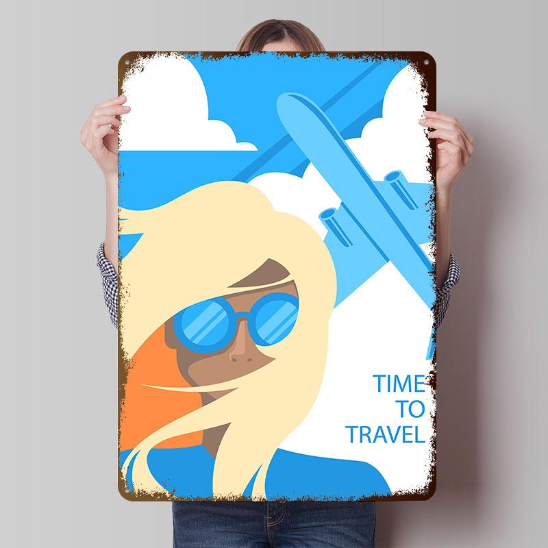 Vintage Travel S Poster Customized Vintage Metal Signs Wall Art Retro Tin Plaque for Decoration Home Decor Items House Interior