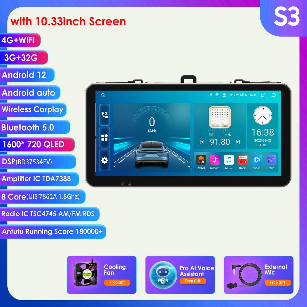 8G+128G Android Auto CarPlay Car Radio for Toyota Corolla 2007-2011 Multimedia Player GPS Navigation 2din Stereo 1280*720 Screen Autoradio Carplay 4G