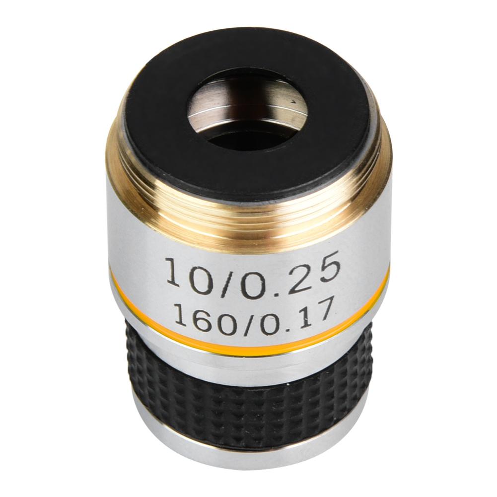 10X 185 Biological Microscope Achromatic Objectives Lens 160 0.17