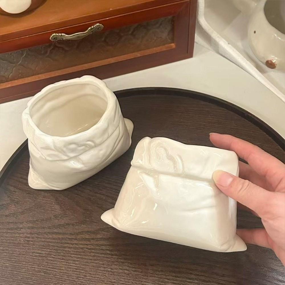 Large-caliber Bag-shaped Cup Heat-resistant Cloth Bag Mug Novelty Tea Cup Home Gathering