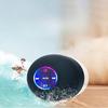 New Bathroom Waterproof Wireless LED Speaker Large Suction Cup Mini Portable Bluetooth Speakers for Home Outdoor Sports Camping