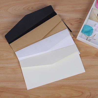 Busta per Invito Bianca Retro in Carta Kraft Occidentale/Cartoncino Nero/Dowling Beige