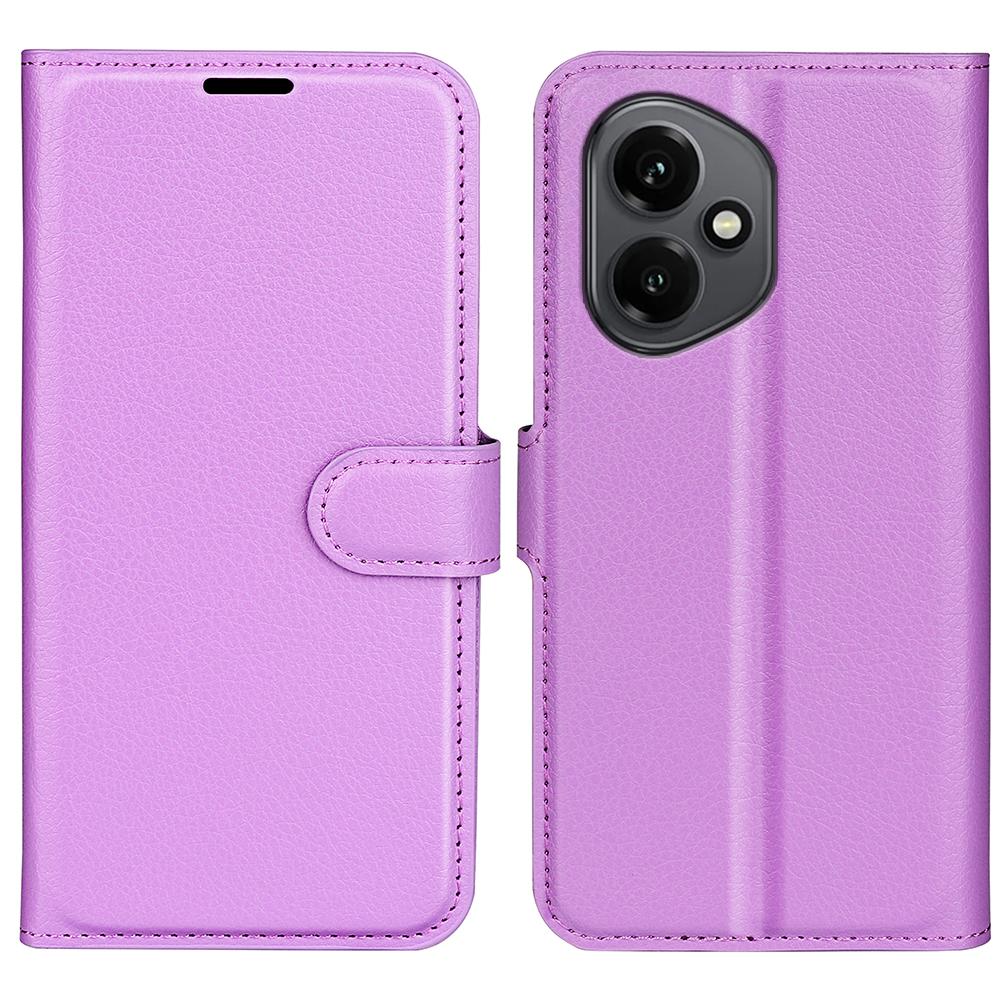 Für Honor 400 5G (Global) Hülle Leder Geldbörse Handyhülle mit Litschi-Textur Stoßfest