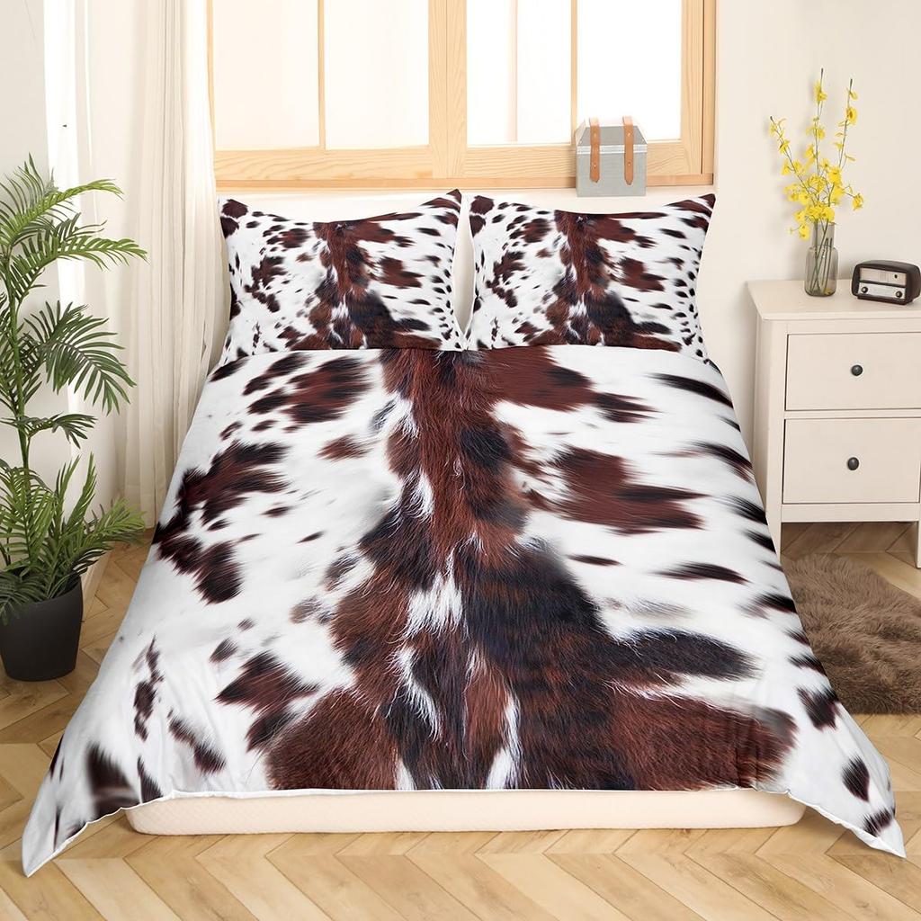 Erosebridal Kids Camping Bedding Set Twin Size Happy Camping Comforter Cover for Boys Girls Western Rustic Farmhouse Style Duvet Cover Vinta