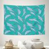 Ocean Whale Tapestry Wall Hanging Sea Life Decor Beach Theme Room Aesthetic Coastal Vibes Dorm Room Decor Artistic Wall Art