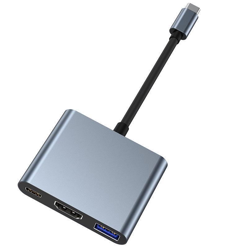 Type-C To HDMI 4K Converter for Switch - Three-in-One Adapter