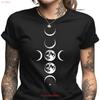 Moon Phases T Shirt Celestial Lunar Cycle Mystical Witchy Aesthetic Top Spiritual Astrology Lover Vintage Casual