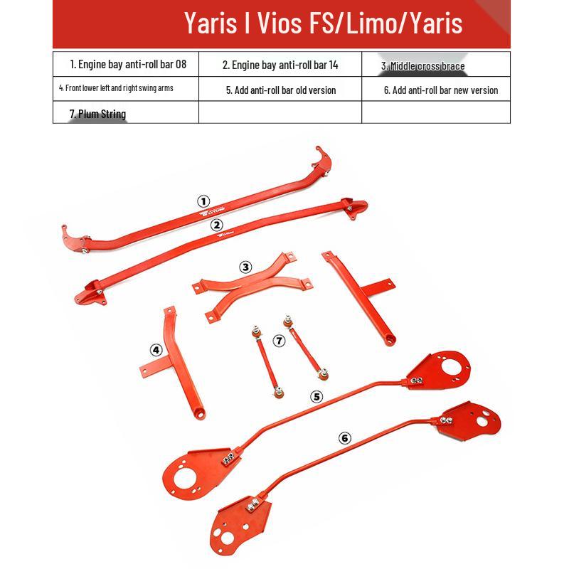 Toyota Yaris/Vios Spade Chassis Strengthening Anti-Roll Sway Bar