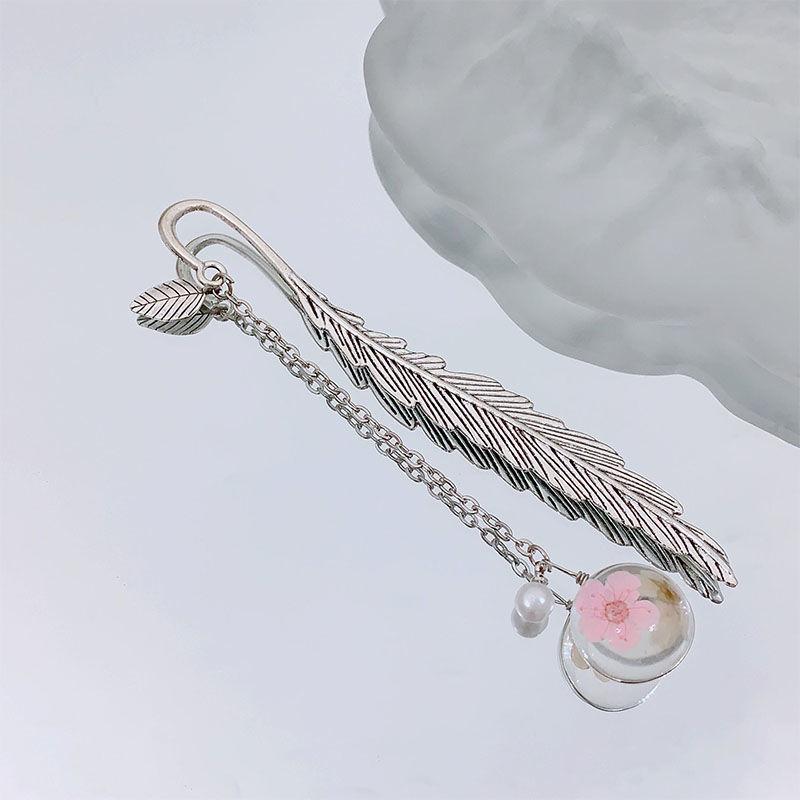 Metal Feather Bookmark School Supplies Book Accessories Page Bookmarks Cute Book Mark Korean Stationery Back To School