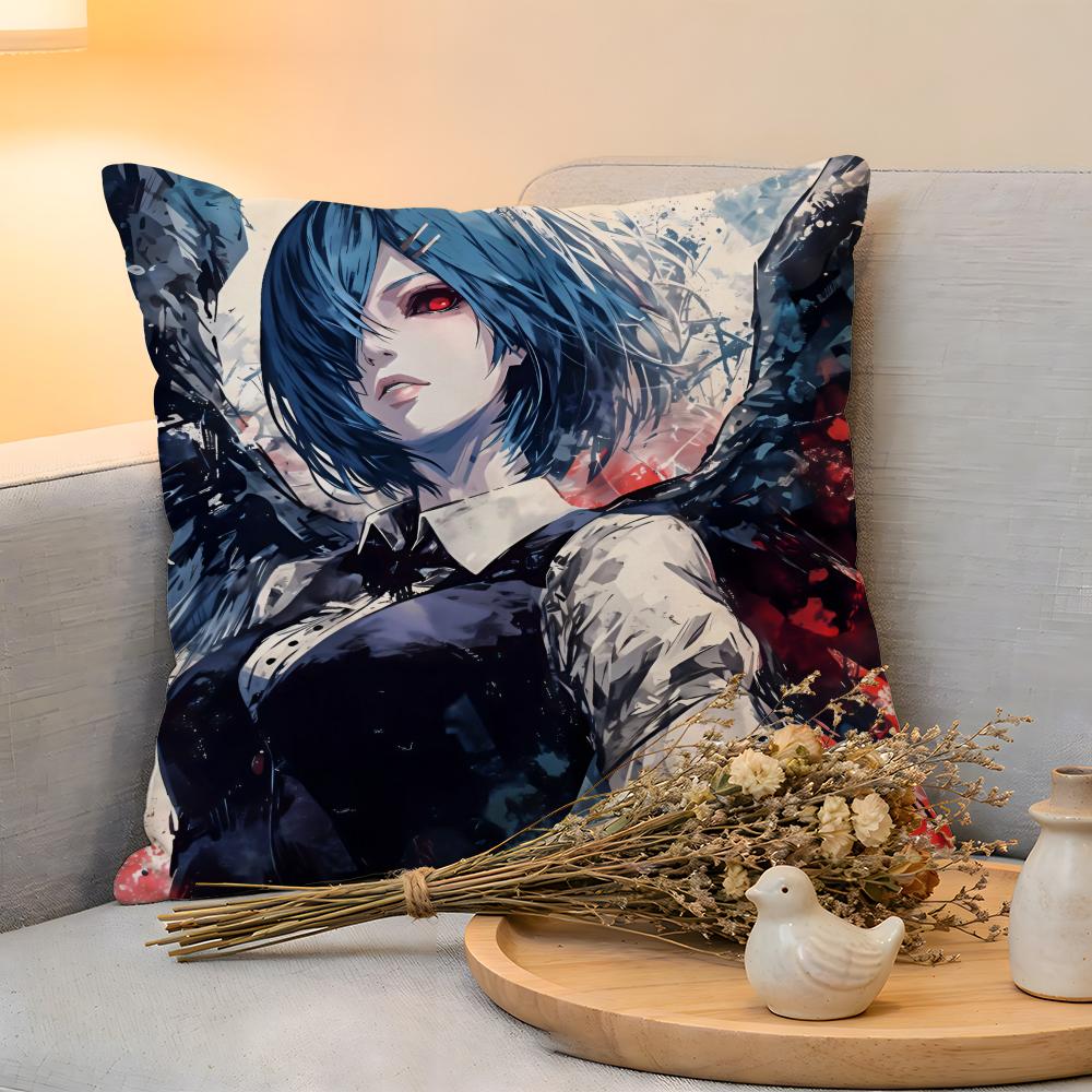 Cushion Cover  Linen  SkinFriendly Soft Decorative Case for Sofa Home Decor Cool Anime TTokyo GhoulS Pillow cover