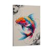 Ryby Koi Sztuka Ścienna do Salonu - Bezramowy Obraz Dekoracyjny na Płótnie