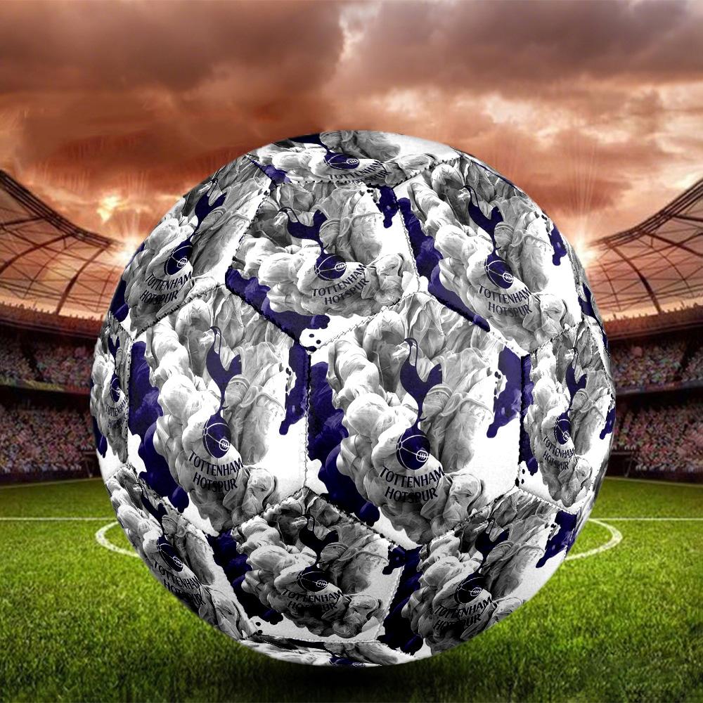 SpursSoccer Ball Colorful All Ages Machine Stitched PVC Competition Ready Durable High-Bounce