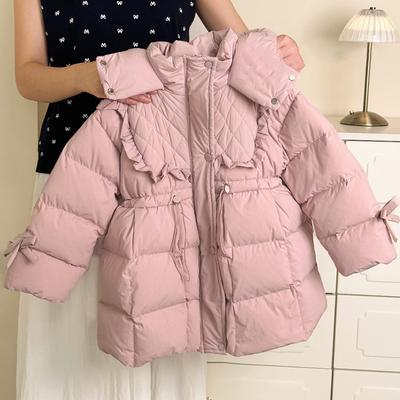 Bambina Piumino Invernale Bambini Giacca in Piuma Inverno Cotone Imbottito Bambino Moda Invernale